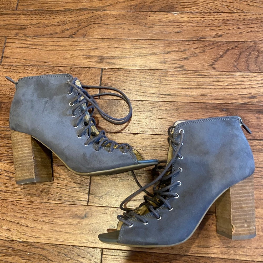 Chinese Laundry lace up booties